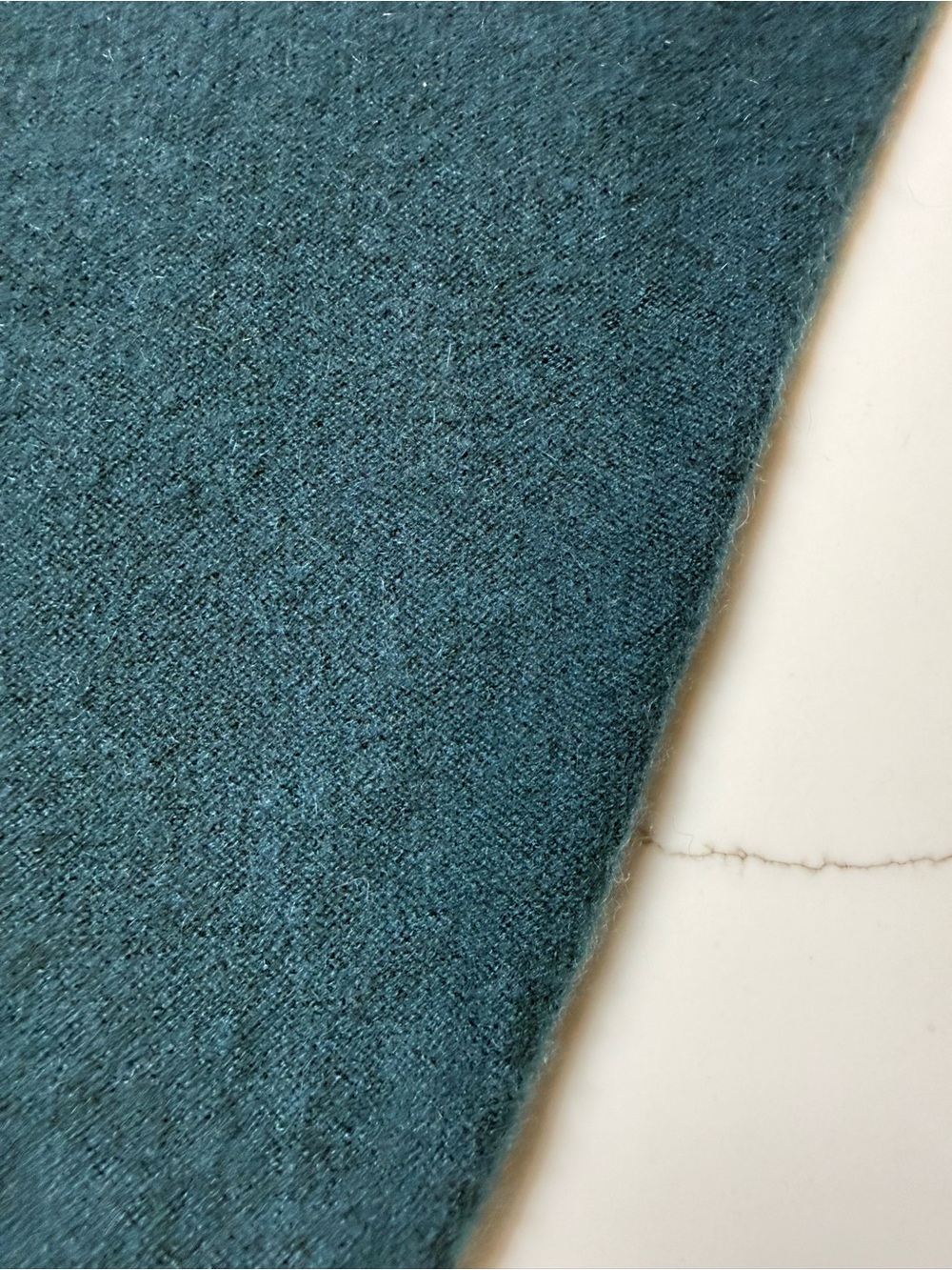 Maeve Women’s Cashmere V-Neck Sweater in Teal - Picture 7 of 7